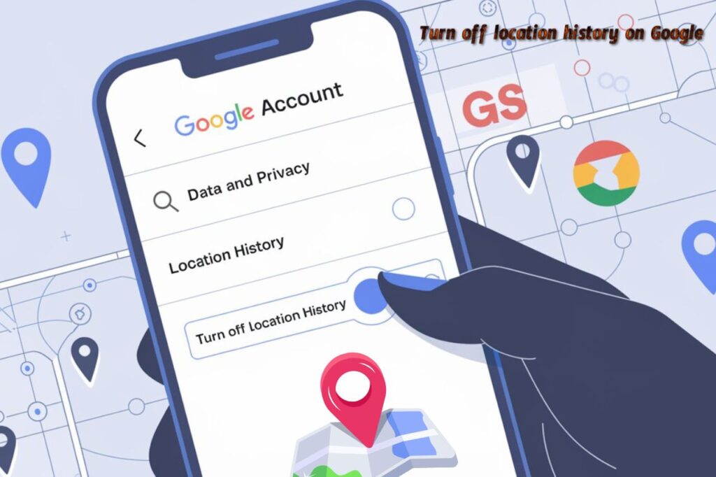 Turn off location history on Google