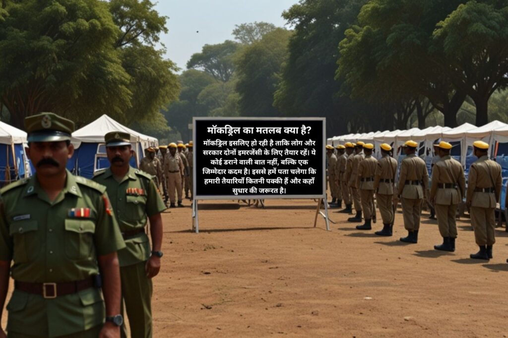 Mock drill in India on 7 May 2025 