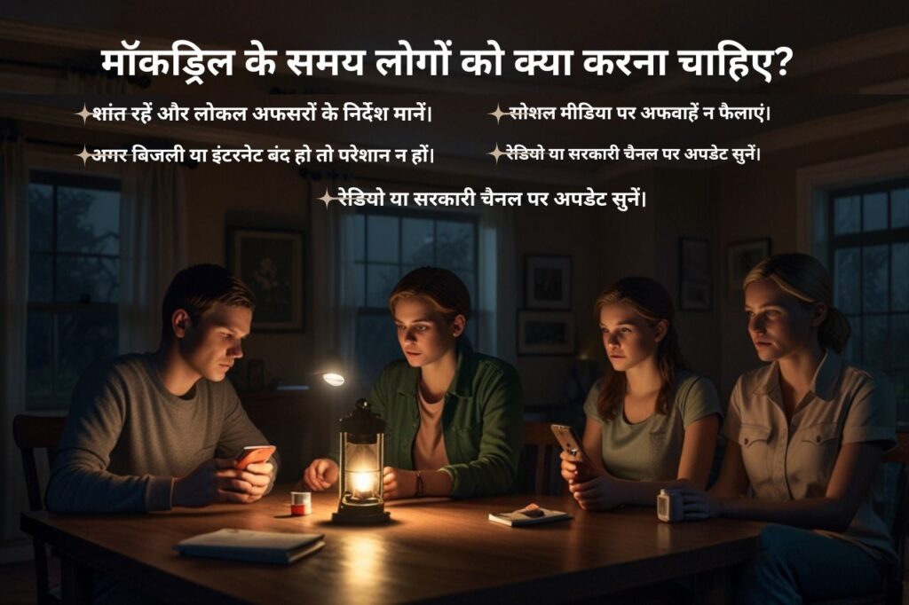 Mock drill in India on 7 May 2025 